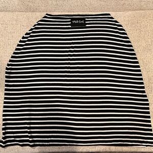 Black and White Striped 5 in 1 car seat cover